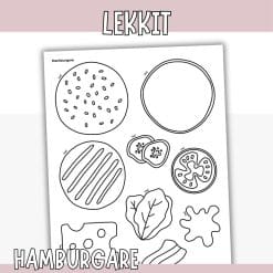 Pyssla och lek- hamburgare (fri nedladdning)