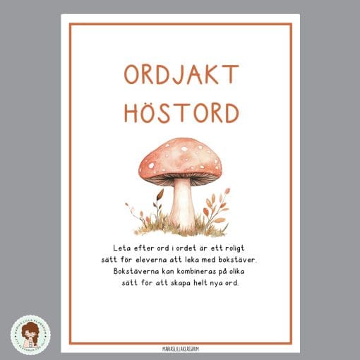 Ordjakt - Höstord