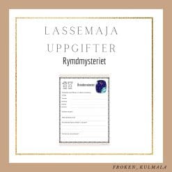 LasseMaja arbetsblad: Rymdmysteriet