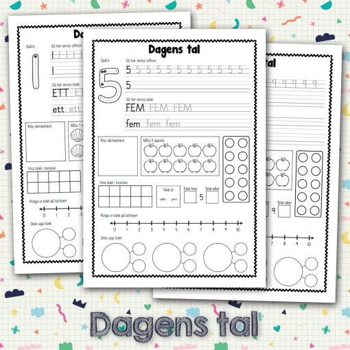Dagens tal 1-10