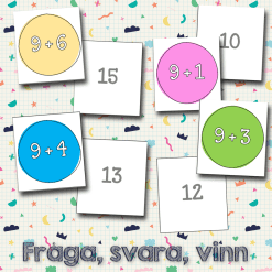 Öva addition - Fråga, svara, vinn