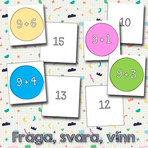 Öva addition - Fråga, svara, vinn