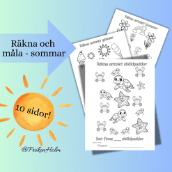 Räkna och måla - sommar