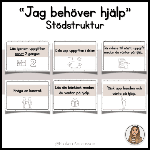 Jag behöver hjälp - stödstruktur/rutin