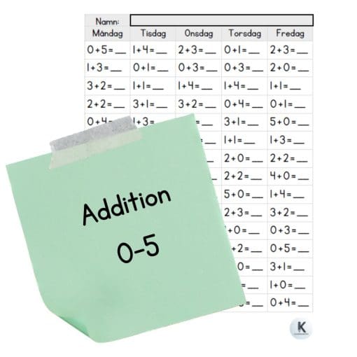 Addition 0-5