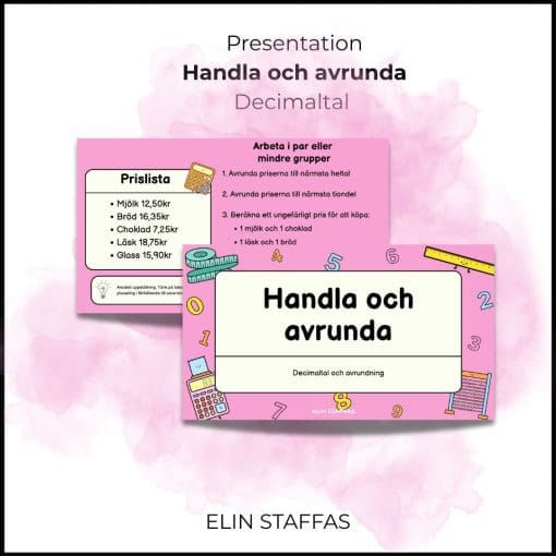Handla och avrunda - presentation
