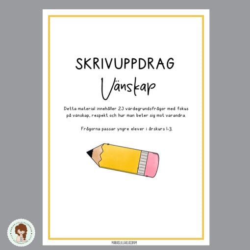 Skrivuppdrag - Vänskap