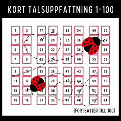 Talkort 1–100 - Lekfull träning i talföljd!