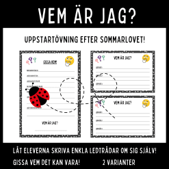 Uppstartsövning efter sommarlovet – Vem är jag?