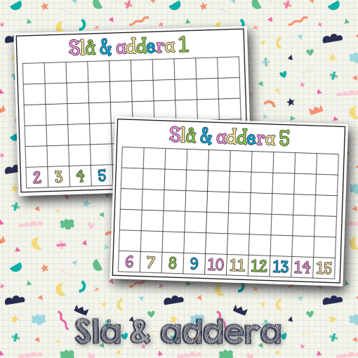 Öva addition - Slå och addera