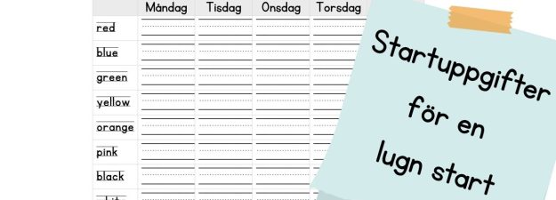 Klassrumsstart