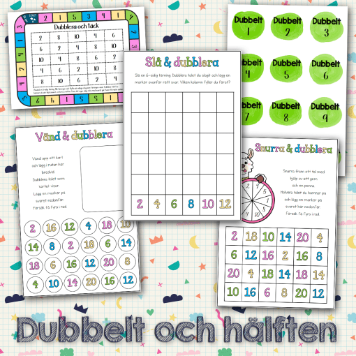 Dubbelt och hälften - spel