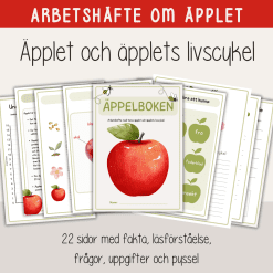 Äppelboken - äpplets delar, livscykel, pyssel och recept.