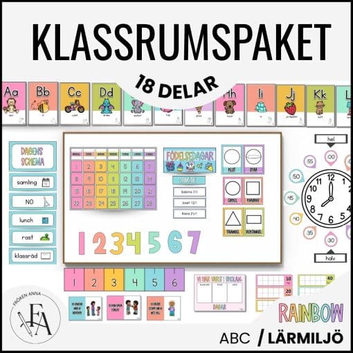 GIGANTISKT klassrumspaket: Rainbow