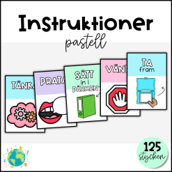 Instruktionskort - Pastell