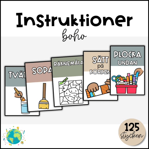 Instruktionskort - Boho