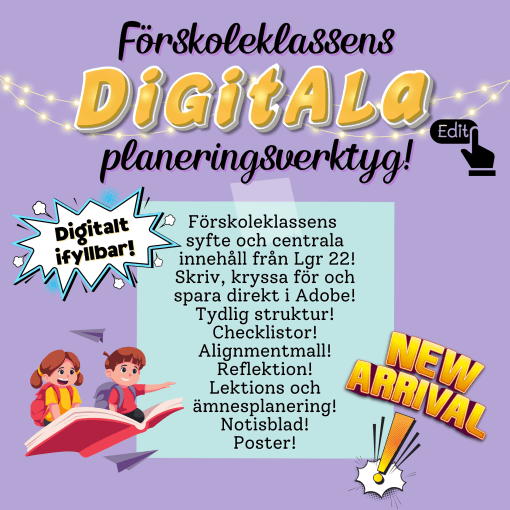 Förskoleklassens digitala planeringsverktyg