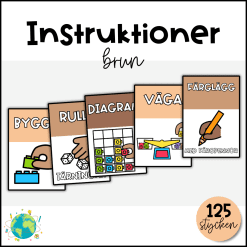 Instruktionskort - Brun