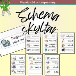 Schemaskyltar