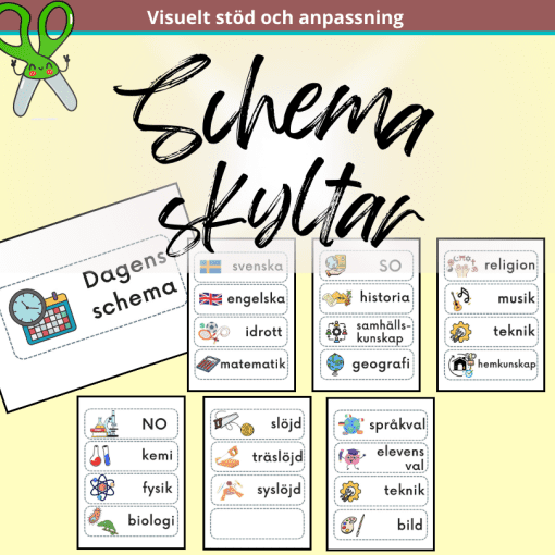 Schemaskyltar