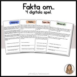 Fakta om 4 digitala spel.