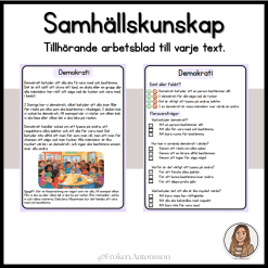 Samhällskunskap - demokrati, rättigheter, normer, regler & medier.