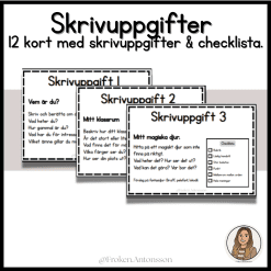 Skrivuppgifter - kort