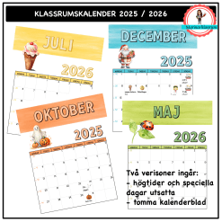 Kalender 2025/2026