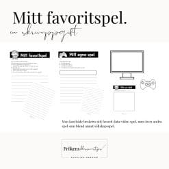 Mitt favoritspel - en skrivuppgift