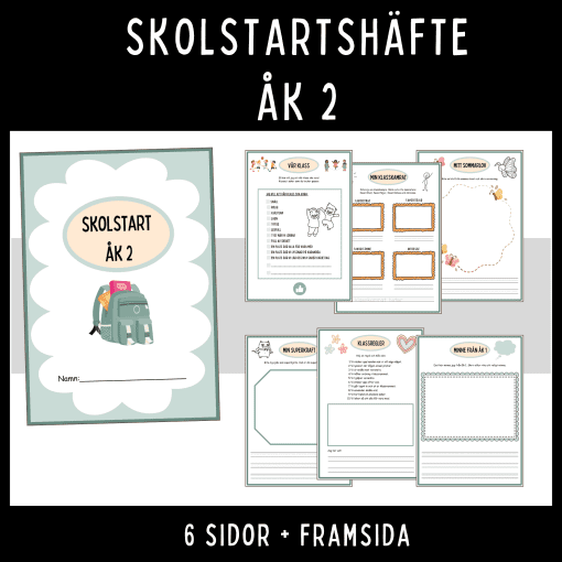 Häfte för skolstart åk 2