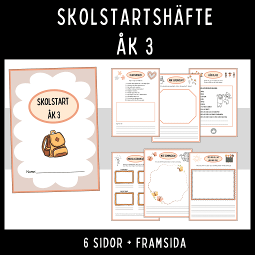 Häfte för skolstart åk 3