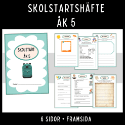 Häfte för skolstart åk 5
