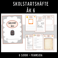 Häfte för skolstart åk 6