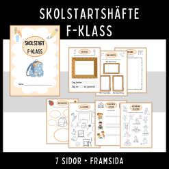 Skolstart, häfte för F-klass
