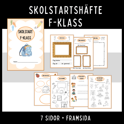 Skolstart, häfte för F-klass