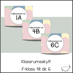 Klassrumsskylt