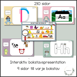 Interaktiv bokstavspresentation - megapaket
