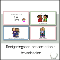 Redigeringsbar presentation - trivselregler