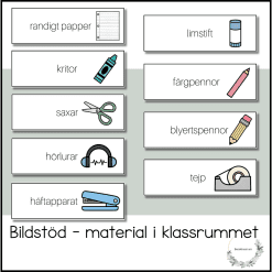 Bildstöd - material i klassrummet