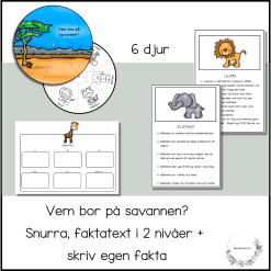 Vem bor på savannen?