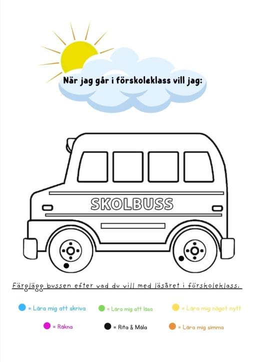 Mål med förskoleklass