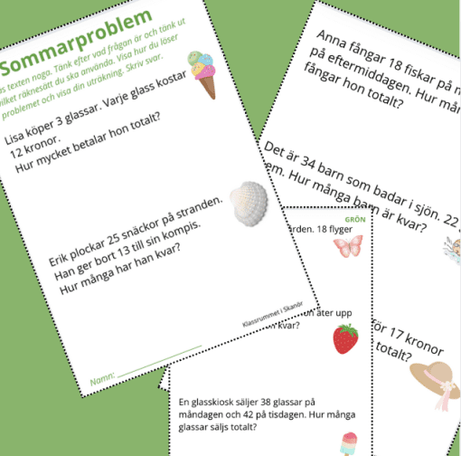 Sommarproblemlösning i 2 nivåer