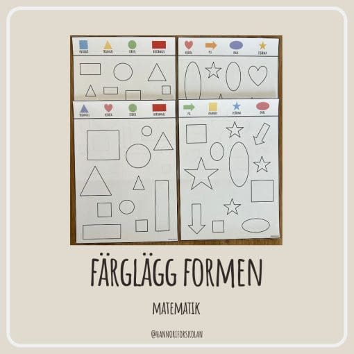 Färglägg formen