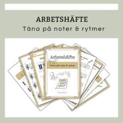 Produktbild Arbetshäfte träna på noter och rytmer