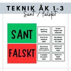 Sant/Falskt - teknik