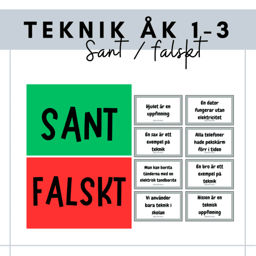 Sant/Falskt - teknik