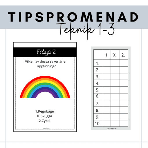 Tipspromenad - teknik
